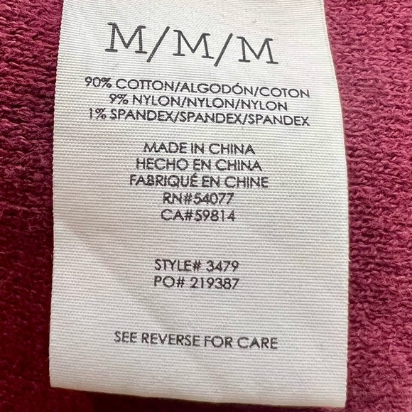 CAbi Cozy Up Maroon Open Front Cardigan Sweater Women’s Medium - Picture 9 of 10